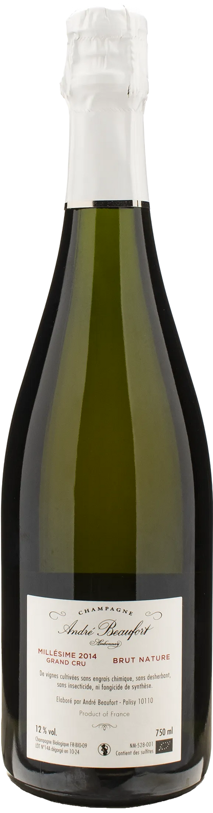 Andre Beaufort Champagne Ambonnay Grand Cru Brut Nature 2014