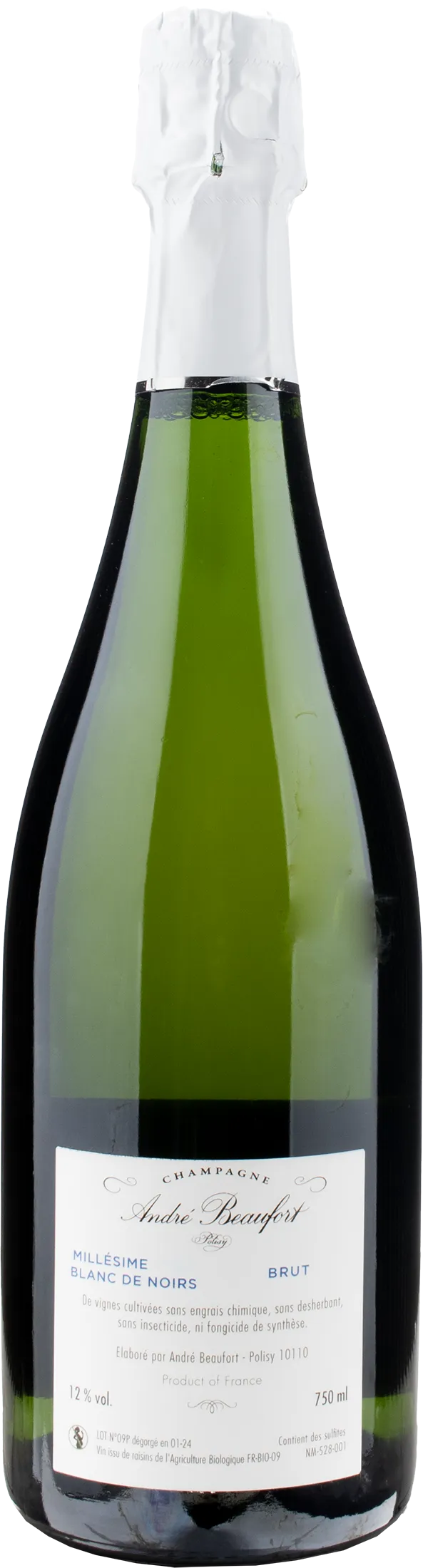 Andre Beaufort Champagne Polisy Blanc de Noirs Brut 2009