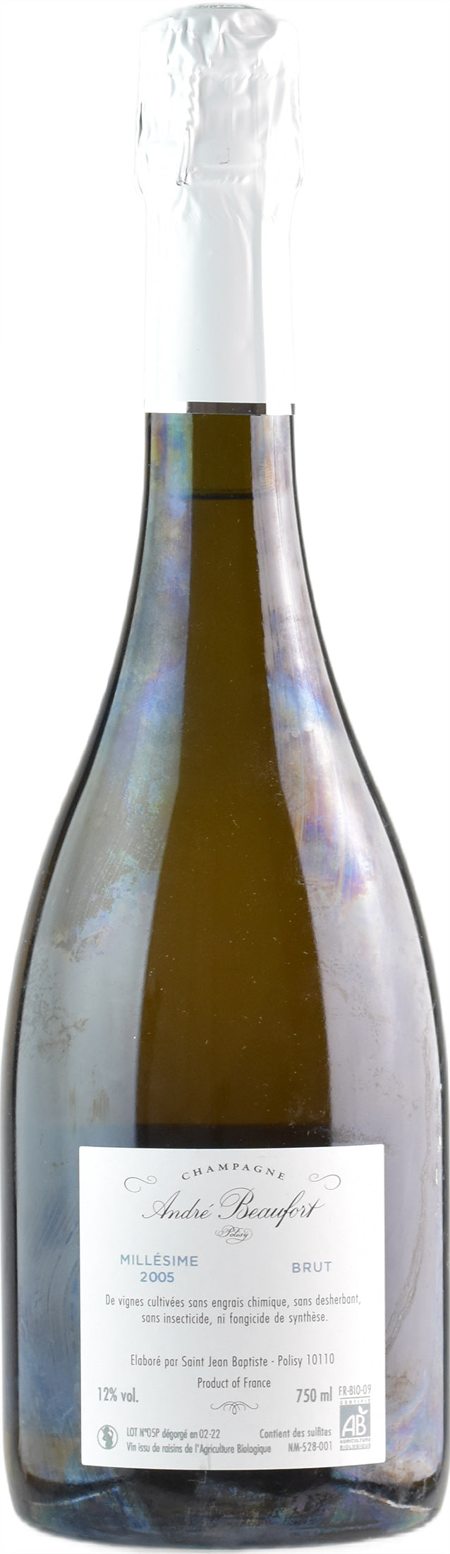 Andre Beaufort Champagne Polisy Brut Millesime 2005