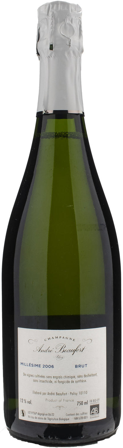 Andre Beaufort Champagne Polisy Grande Reserve Brut Millesime 2006