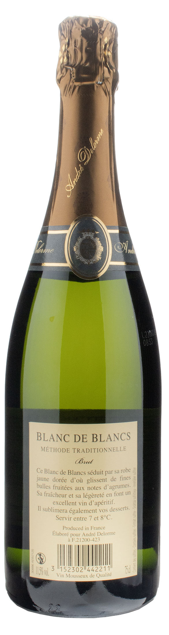 André Delorme Blanc de Blancs Brut Méthode Traditionelle
