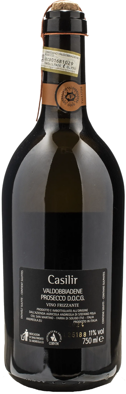 Andreola Valdobbiadene Prosecco Calisir Frizzante Spago 2024