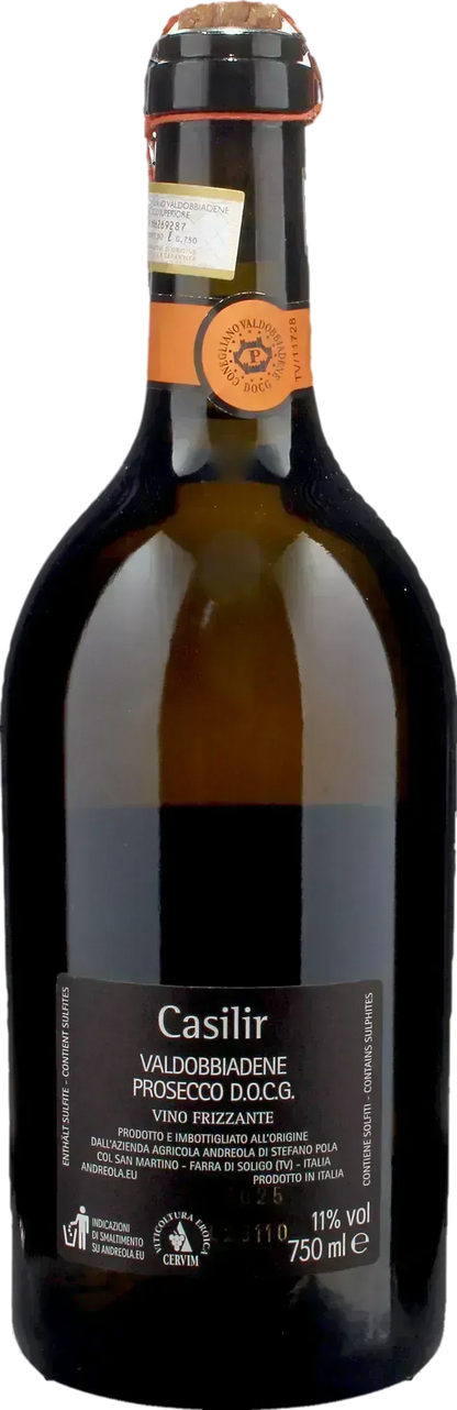 Andreola Valdobbiadene Prosecco Calisir Frizzante Spago 2025