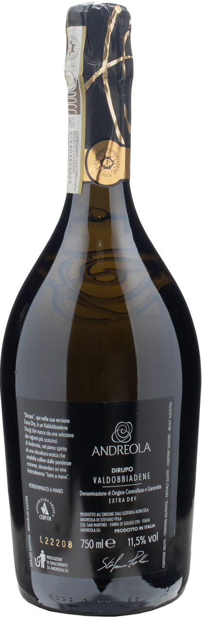 Andreola Valdobbiadene Vigneto Dirupo Extra Dry