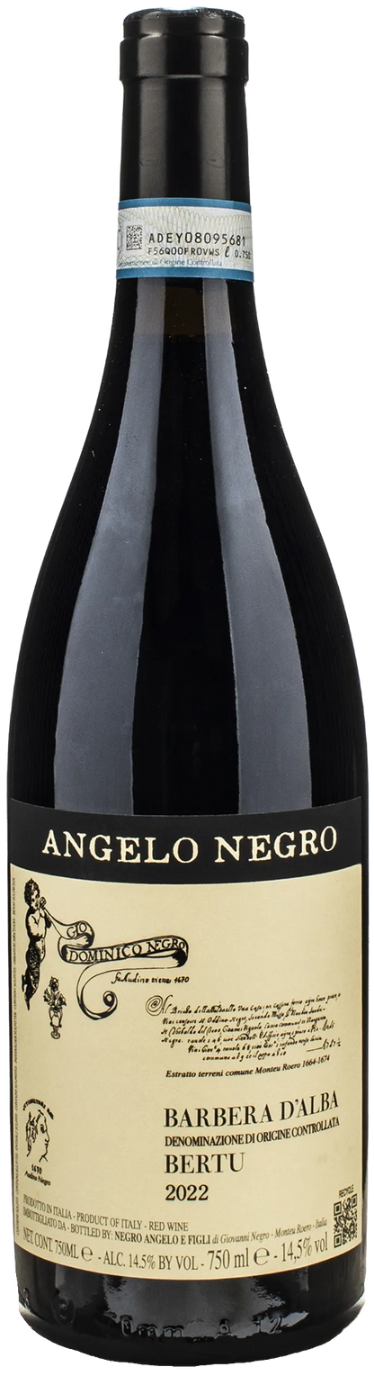 Angelo Negro Barbera d'Alba Bertu 2022