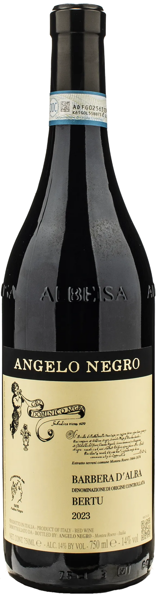 Angelo Negro Barbera d'Alba Bertu 2023