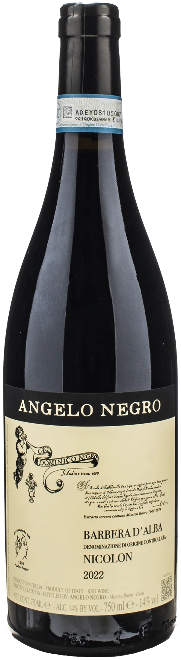 Angelo Negro Barbera d'Alba Nicolon 2022