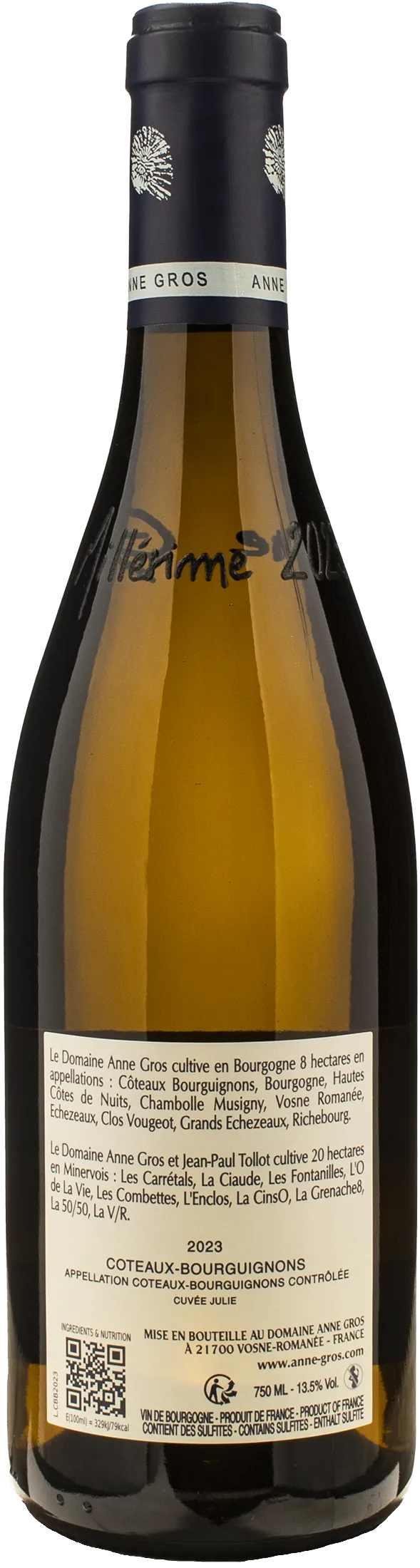 Anne Gros Coteaux Bourguignons Cuvee Julie 2023