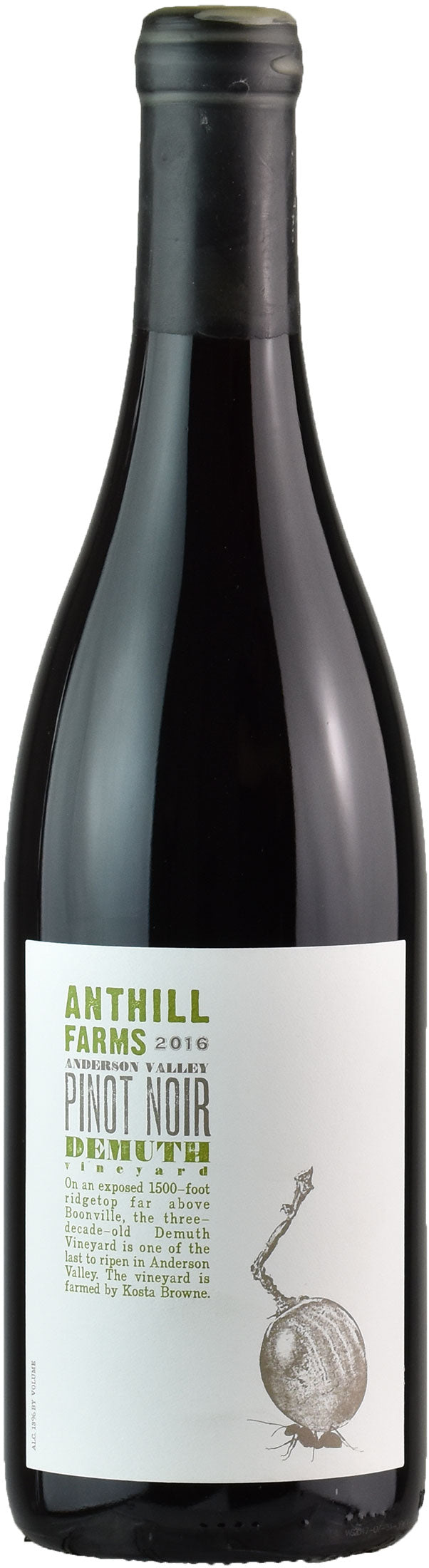 Anthill Farms Demuth Pinot Noir Vineyard 2016