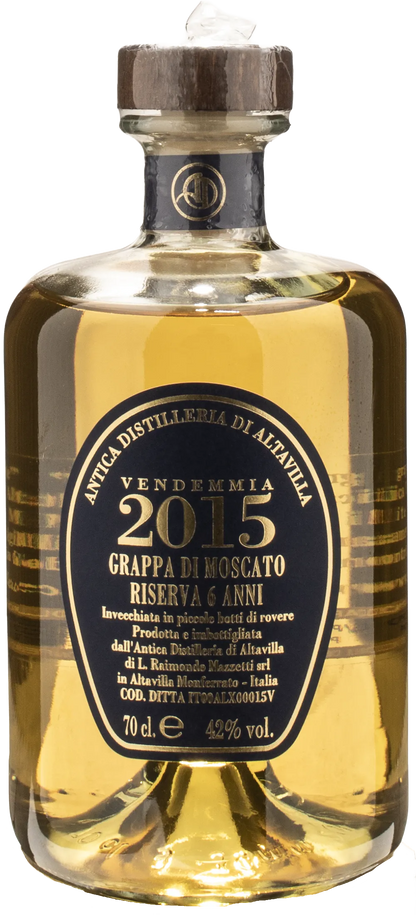 Antica Distilleria Altavilla Grappa di Moscato Riserva (6 Anni) 0.7L 2015