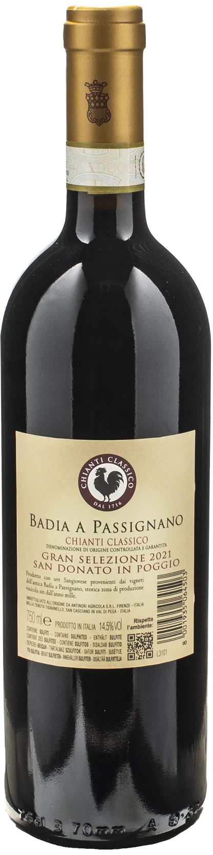 Antinori Chianti Classico Gran Selezione Badia a Passignano 2021