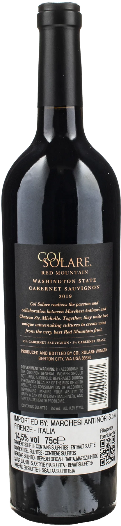 Antinori Col Solare Cabernet Sauvignon 2019