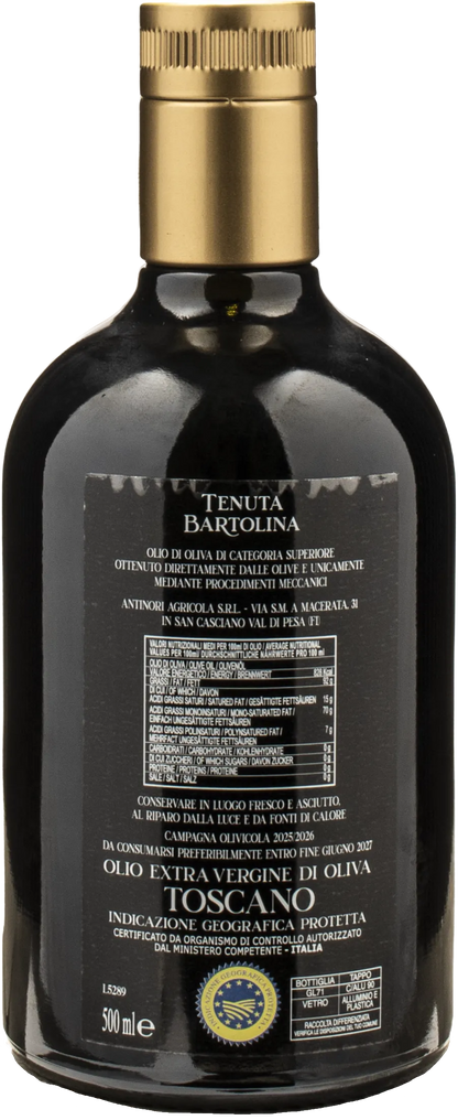 Antinori Tenuta Bartolina Olio Extra Vergine di Oliva 0.5L 2025