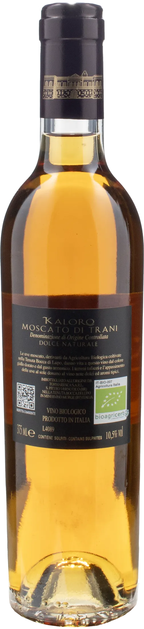 Bocca di Lupo Kaloro Moscato di Trani Dolce 0.375L 2023