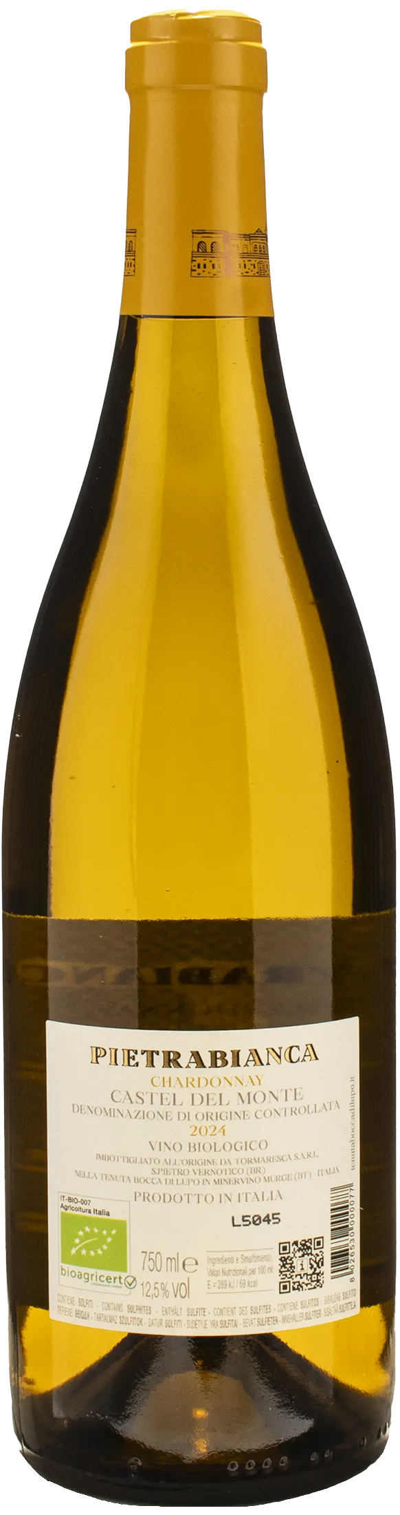 Antinori Tormaresca Pietrabianca Castel del Monte Tenuta Bocca di Lupo Chardonnay 2024