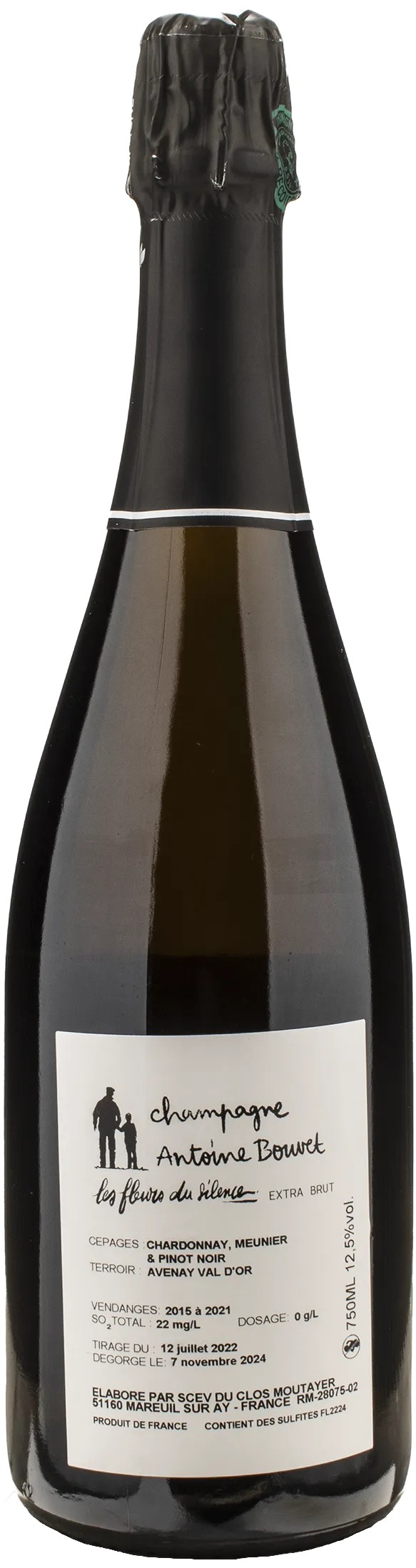 Antoine Bouvet Champagne Coteaux Les Fleurs du Silence Extra Brut