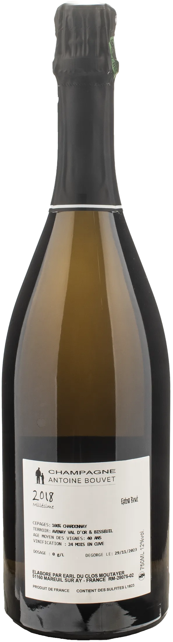 Antoine Bouvet Champagne Extra Brut 2018