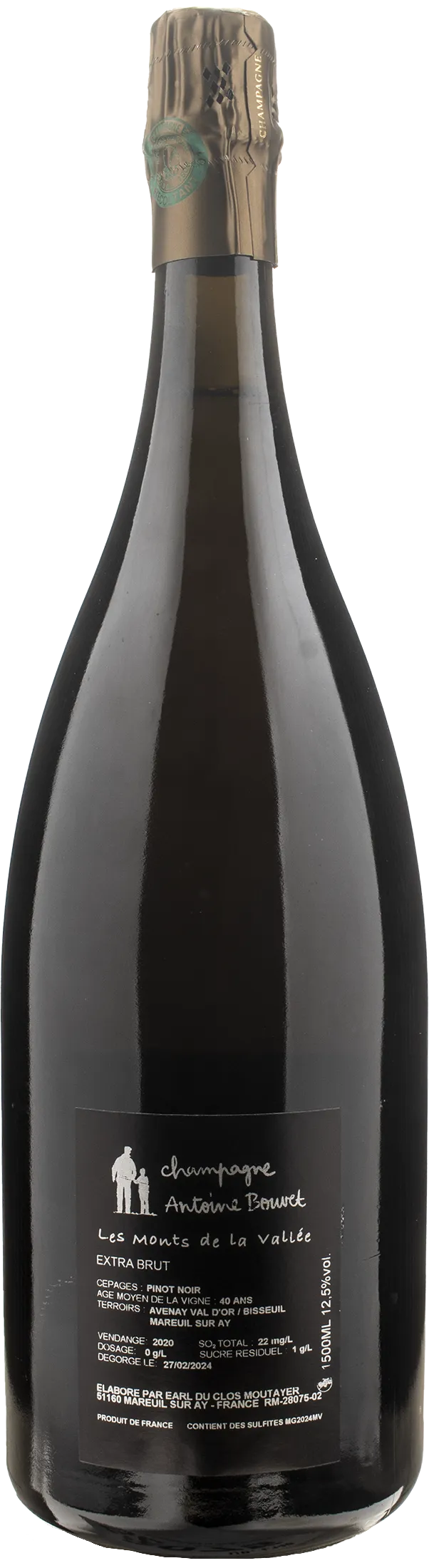 Antoine Bouvet Champagne Le Monts de la Vallee Extra Brut Magnum