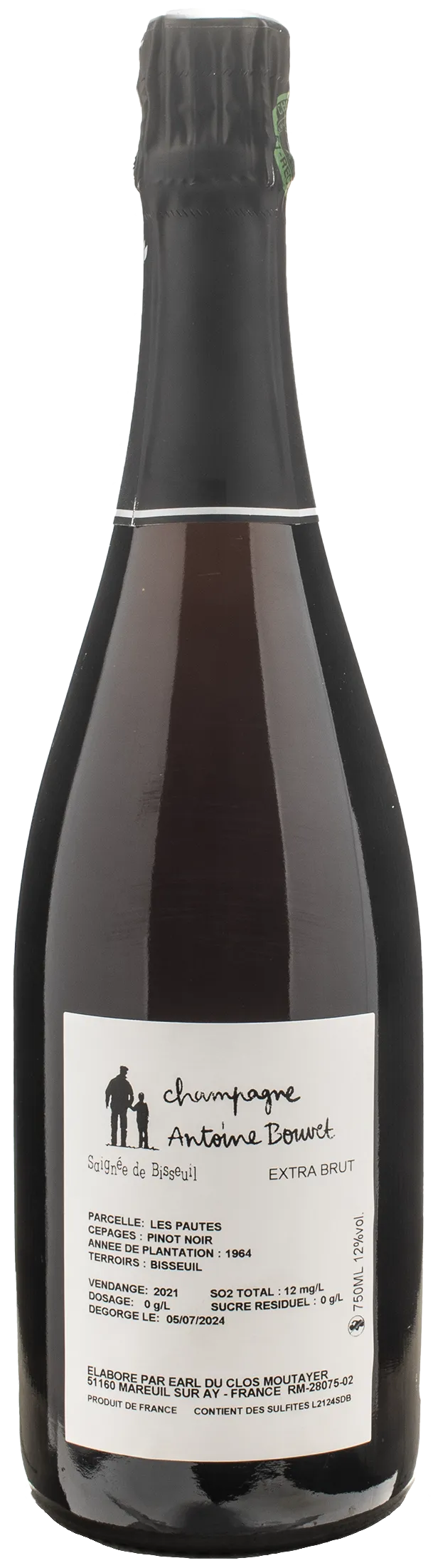 Antoine Bouvet Champagne Saignee de Bisseuil Rosè Extra Brut