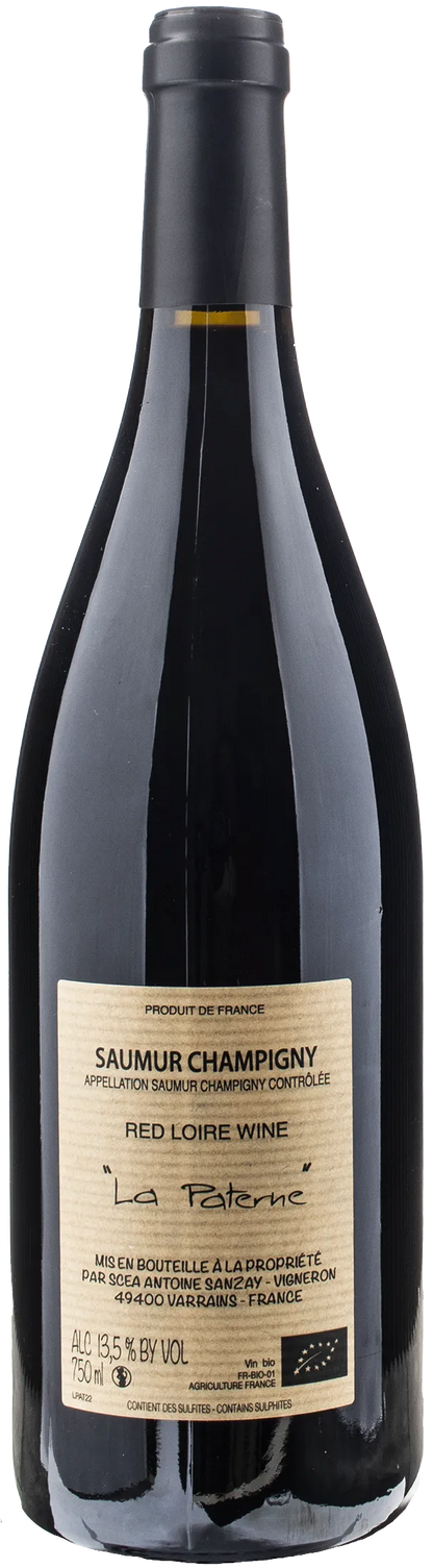 Antoine Sanzay Saumur Champigny La Paterne Rouge 2022