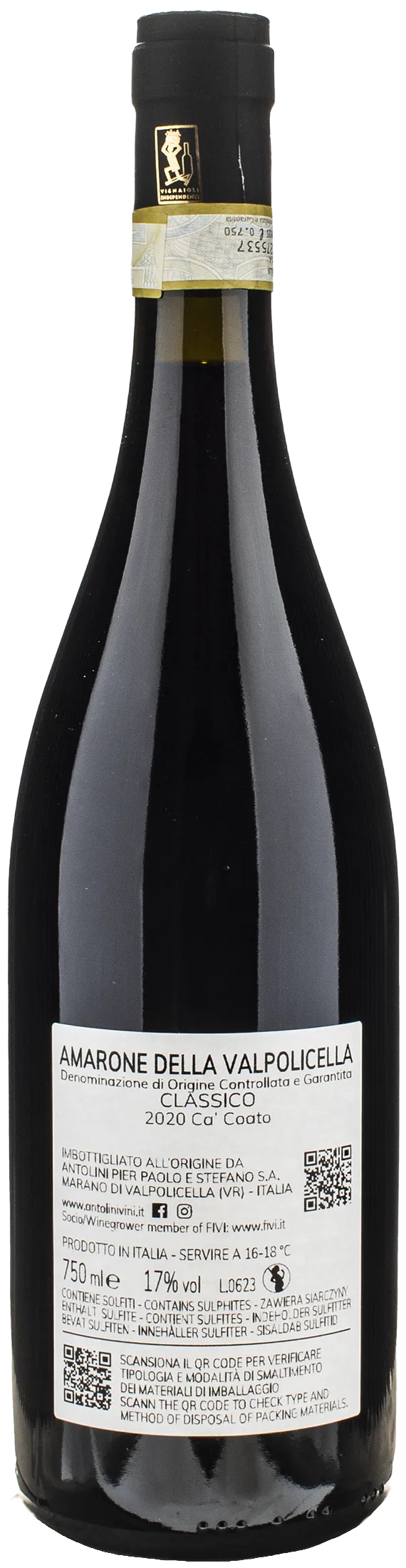 Antolini Amarone della Valpolicella Ca' Coato 2020