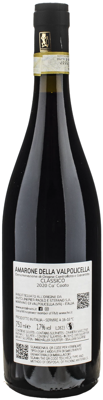 Antolini Amarone della Valpolicella Ca' Coato 2020