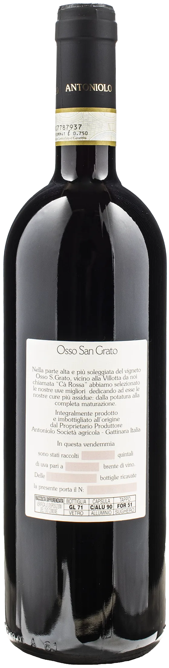 Antoniolo Gattinara Osso San Grato Riserva 2019