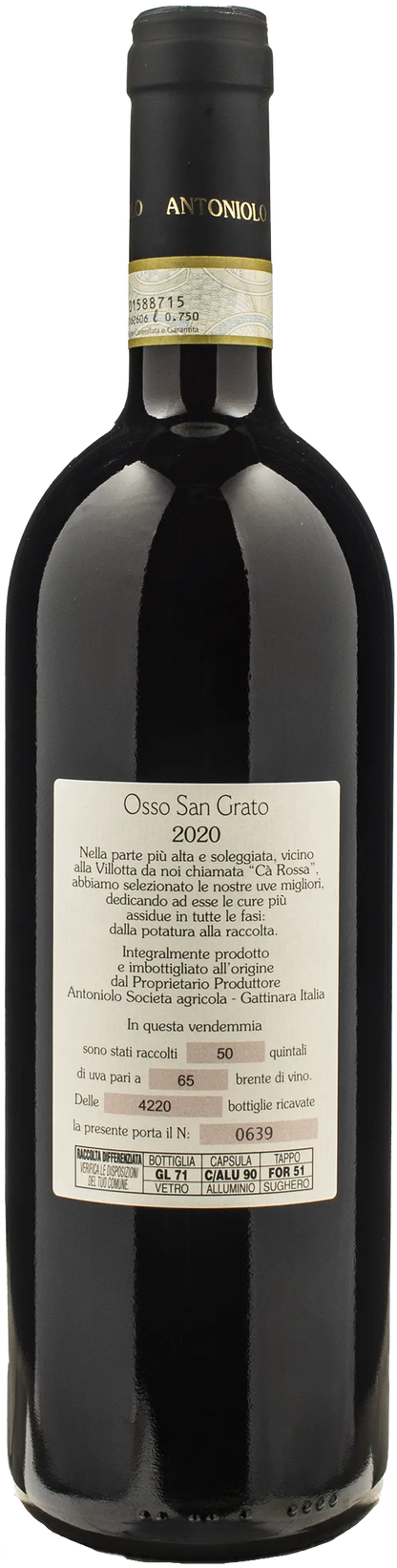 Antoniolo Gattinara Riserva Osso San Grato 2020