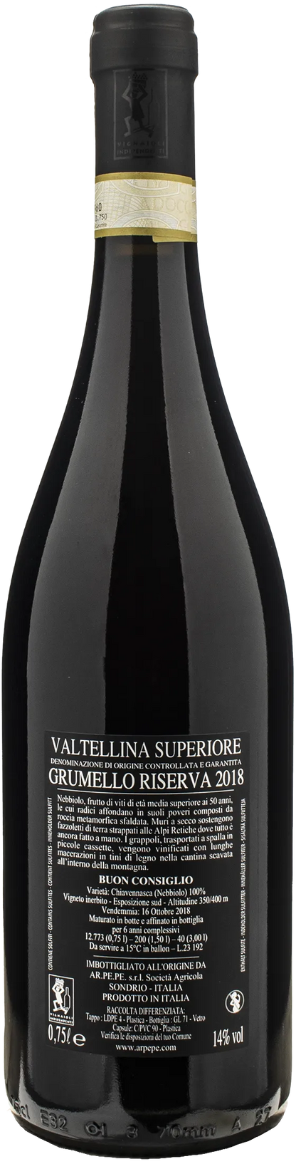 Ar.Pe.Pe Valtellina Superiore Grumello Riserva Buon Consiglio 2018