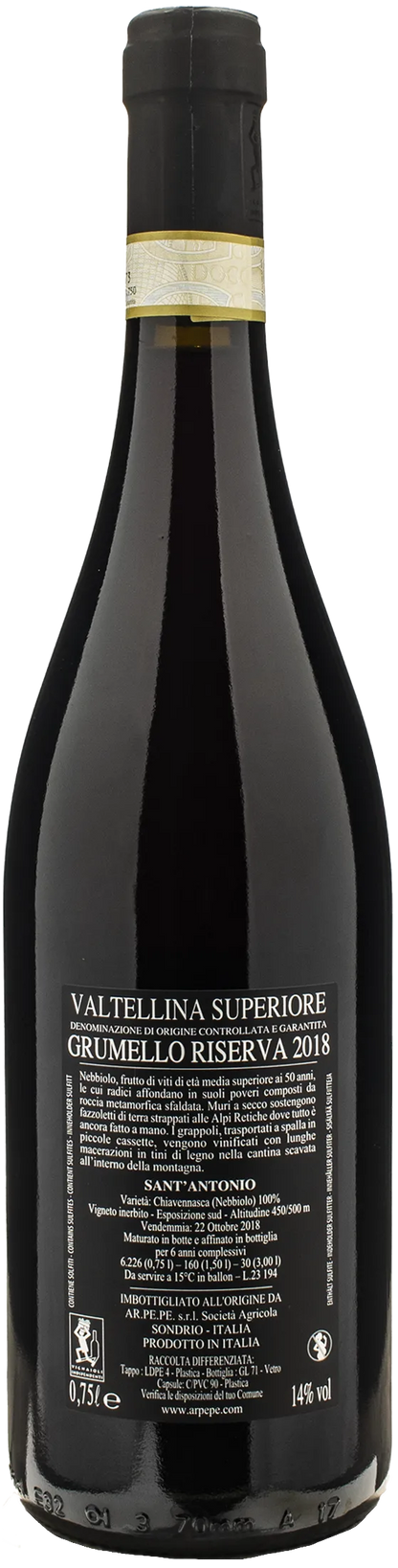 Ar.Pe.Pe Valtellina Superiore Grumello Riserva Sant'Antonio 2018