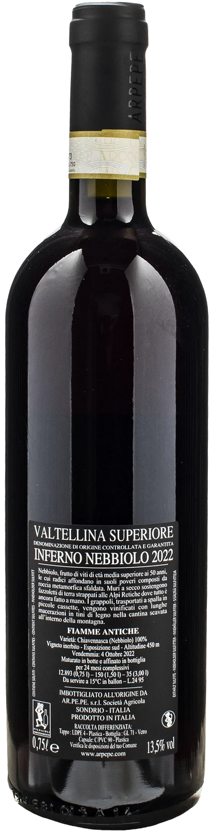 Ar.Pe.Pe Valtellina Superiore Inferno Fiamme Antiche Nebbiolo 2022