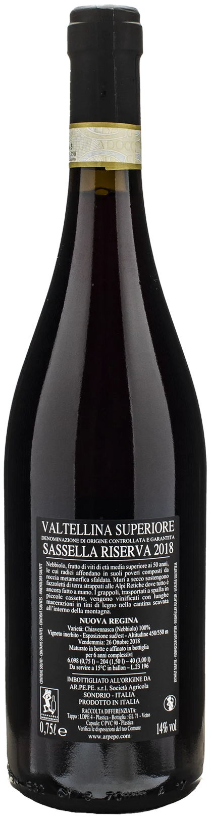 Ar.Pe.Pe Valtellina Superiore Sassella Nuova Regina Riserva 2018