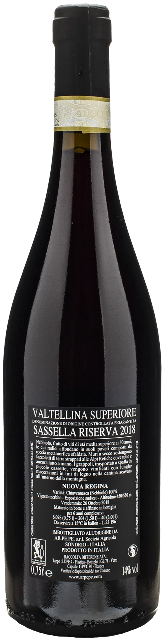 Ar.Pe.Pe Valtellina Superiore Sassella Nuova Regina Riserva 2018