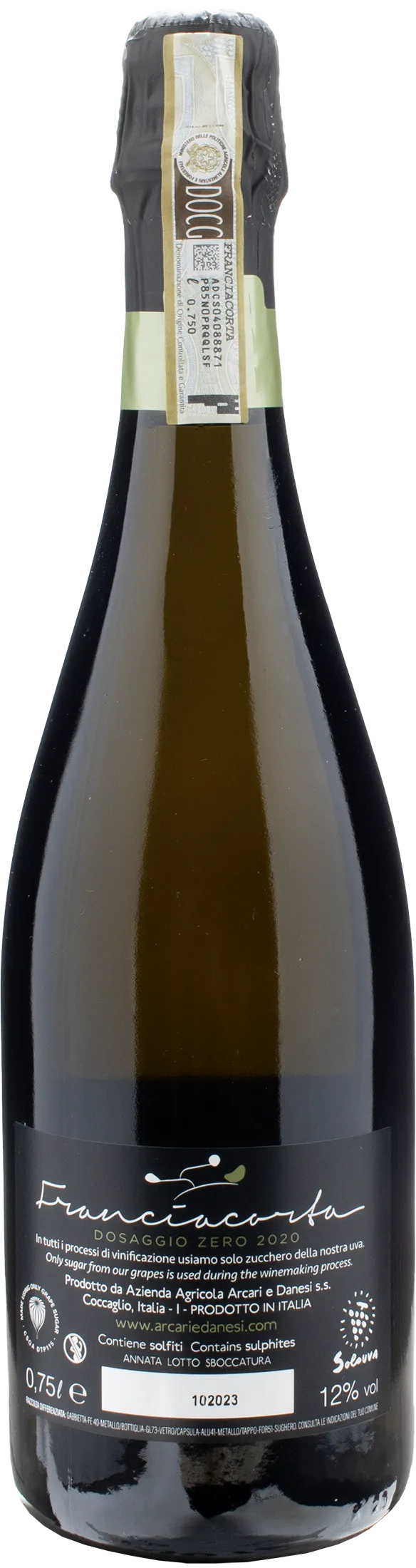 Arcari e Danesi Franciacorta Dosaggio Zero 2020