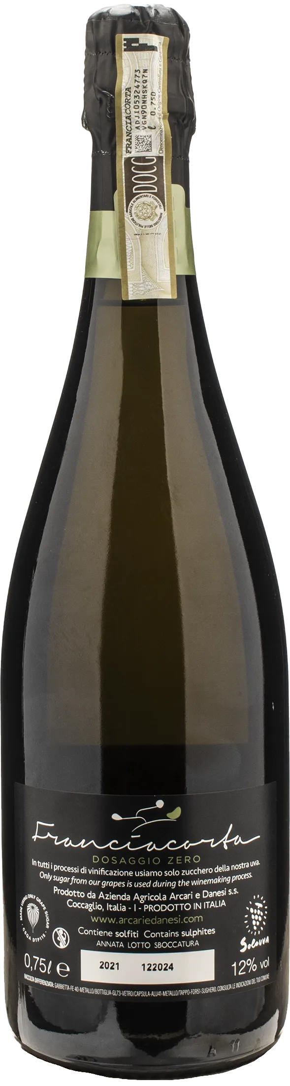 Arcari e Danesi Franciacorta Dosaggio Zero 2021