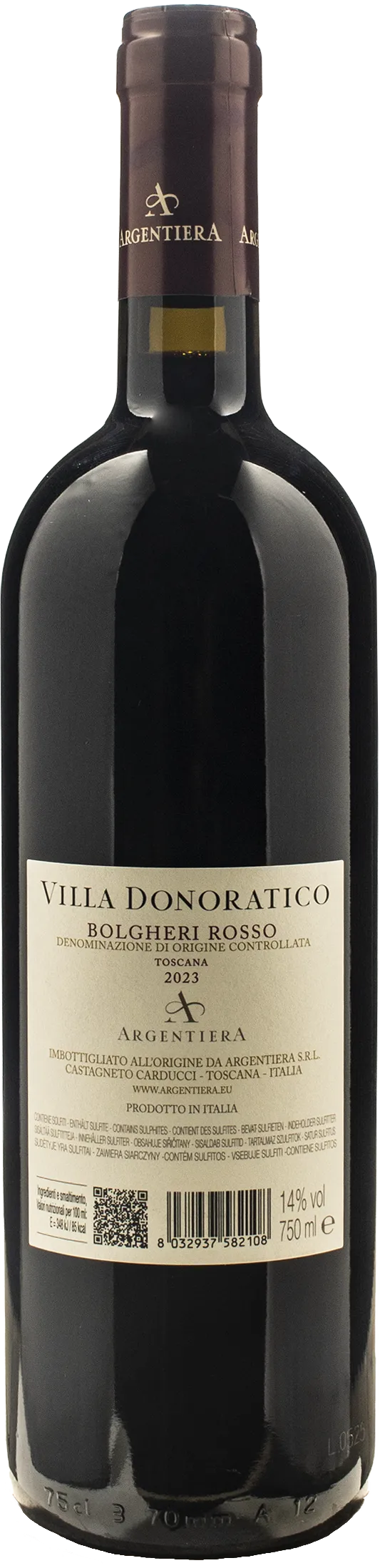 Argentiera Bolgheri Rosso Villa Donoratico 2023
