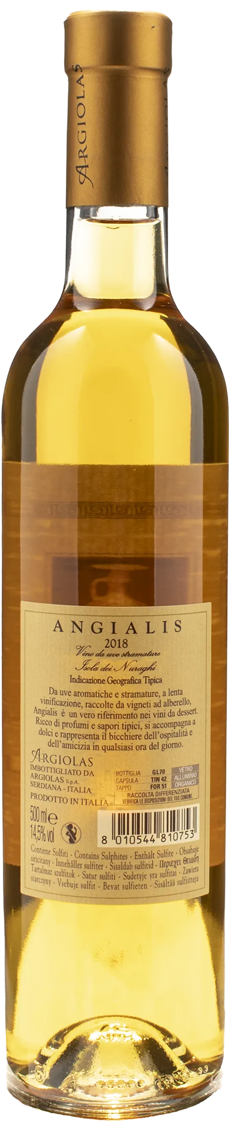 Argiolas Angialis 0.5L 2018
