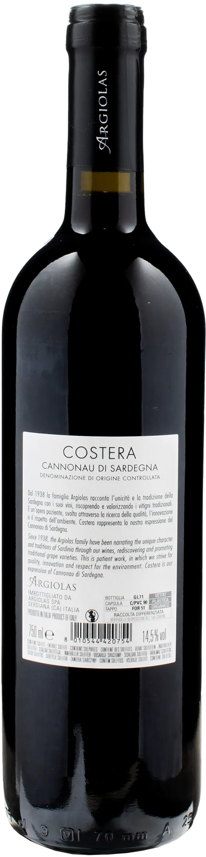 Argiolas Cannonau di Sardegna Costera 2022