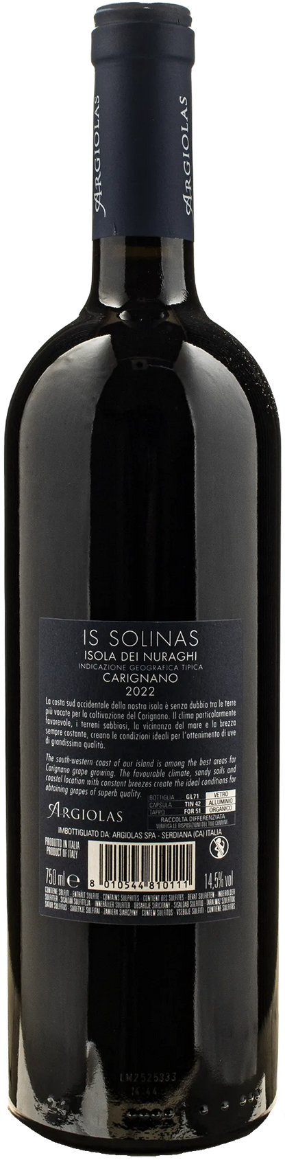 Argiolas Isola dei Nuraghi Is Solinas 2022