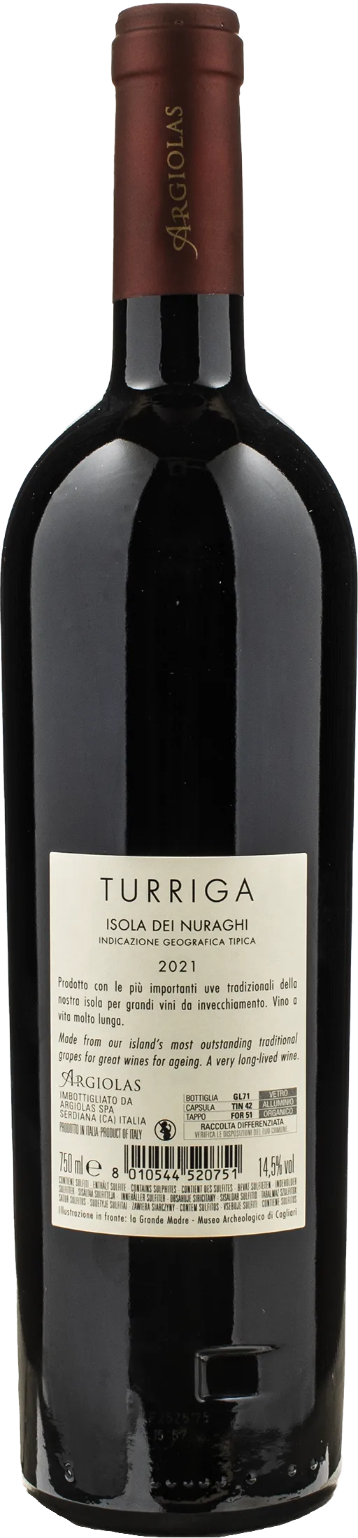 Argiolas Isola dei Nuraghi Turriga 2021