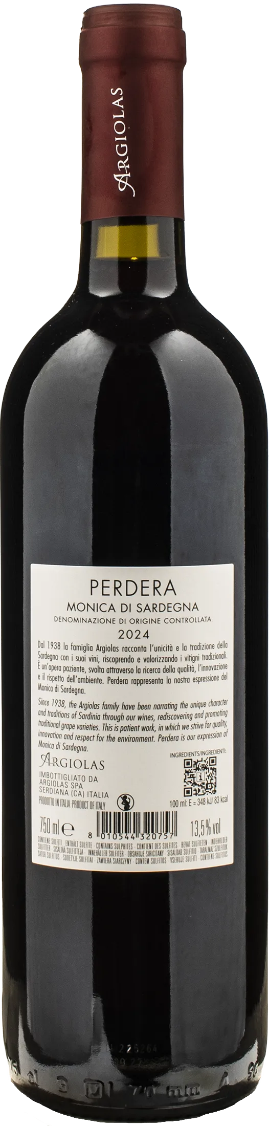 Argiolas Monica di Sardegna Perdera 2024