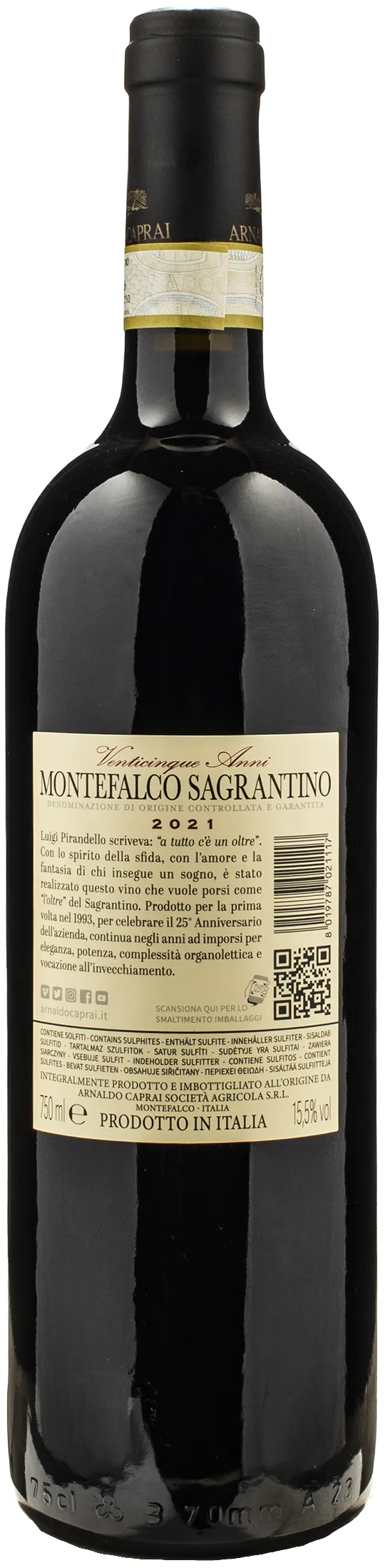 Arnaldo Caprai Montefalco Sagrantino 25 Anni 2021