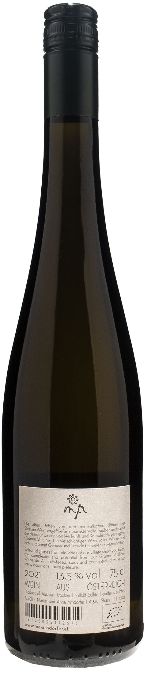 Arndorfer Gruner Veltliner Strasser Weinberge 2021