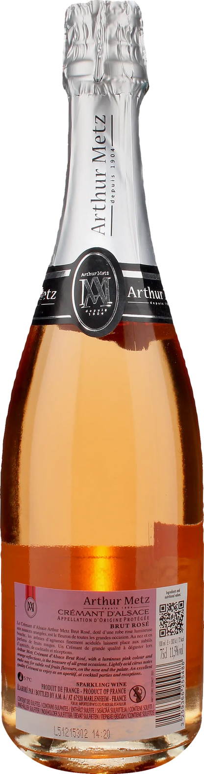 Arthur Metz Cremant d'Alsace Rosè Brut 2023
