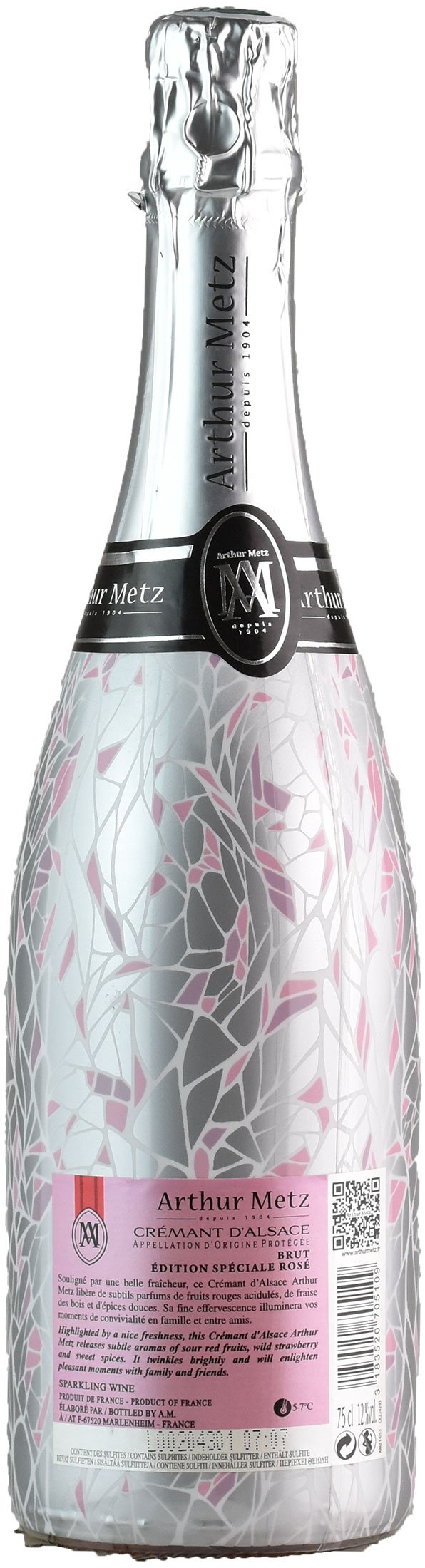 Arthur Metz Cremant d'Alsace Rosè Edition Speciale