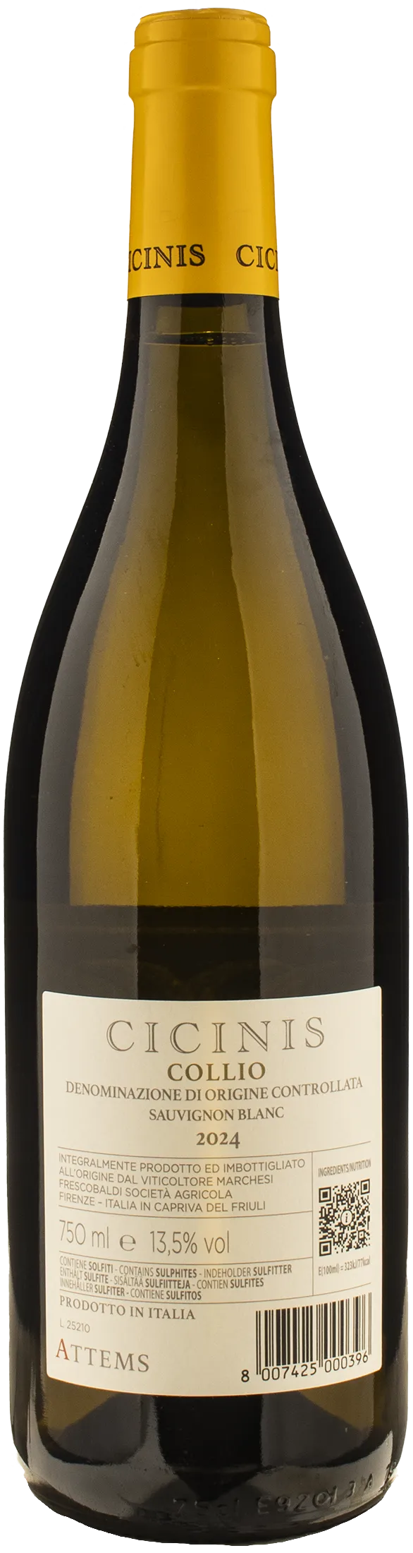 Attems Collio Sauvignon Blanc Cicinis 2024