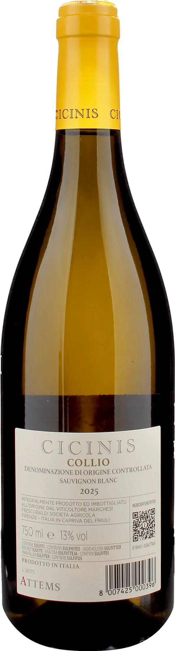 Attems Collio Sauvignon Blanc Cicinis 2025