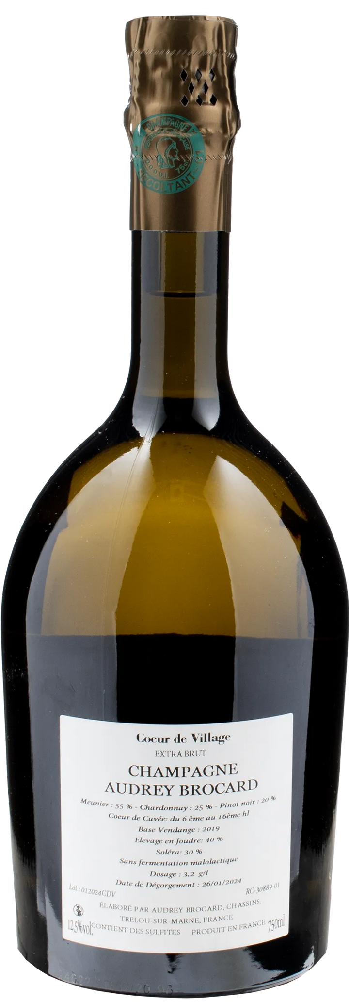 Audrey Brocard Champagne Coeur de Village Extra Brut