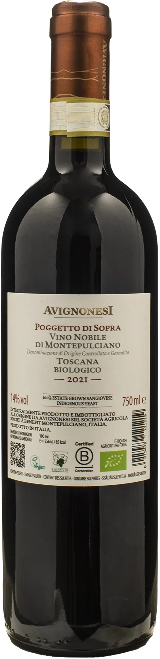 Avignonesi Nobile di Montepulciano Poggetto di Sopra 2021