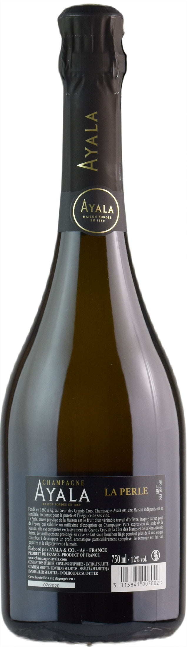 Ayala Champagne Cuvée La Perle d'Ayala Millesime Brut 2012